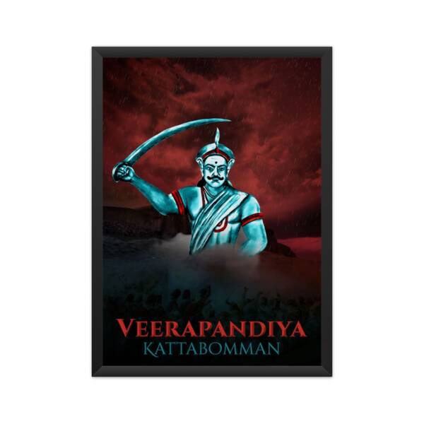 Veerapandiya Kattabomman photo A4 framed poster