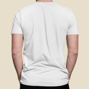 mens half sleeve cotton tshirt white